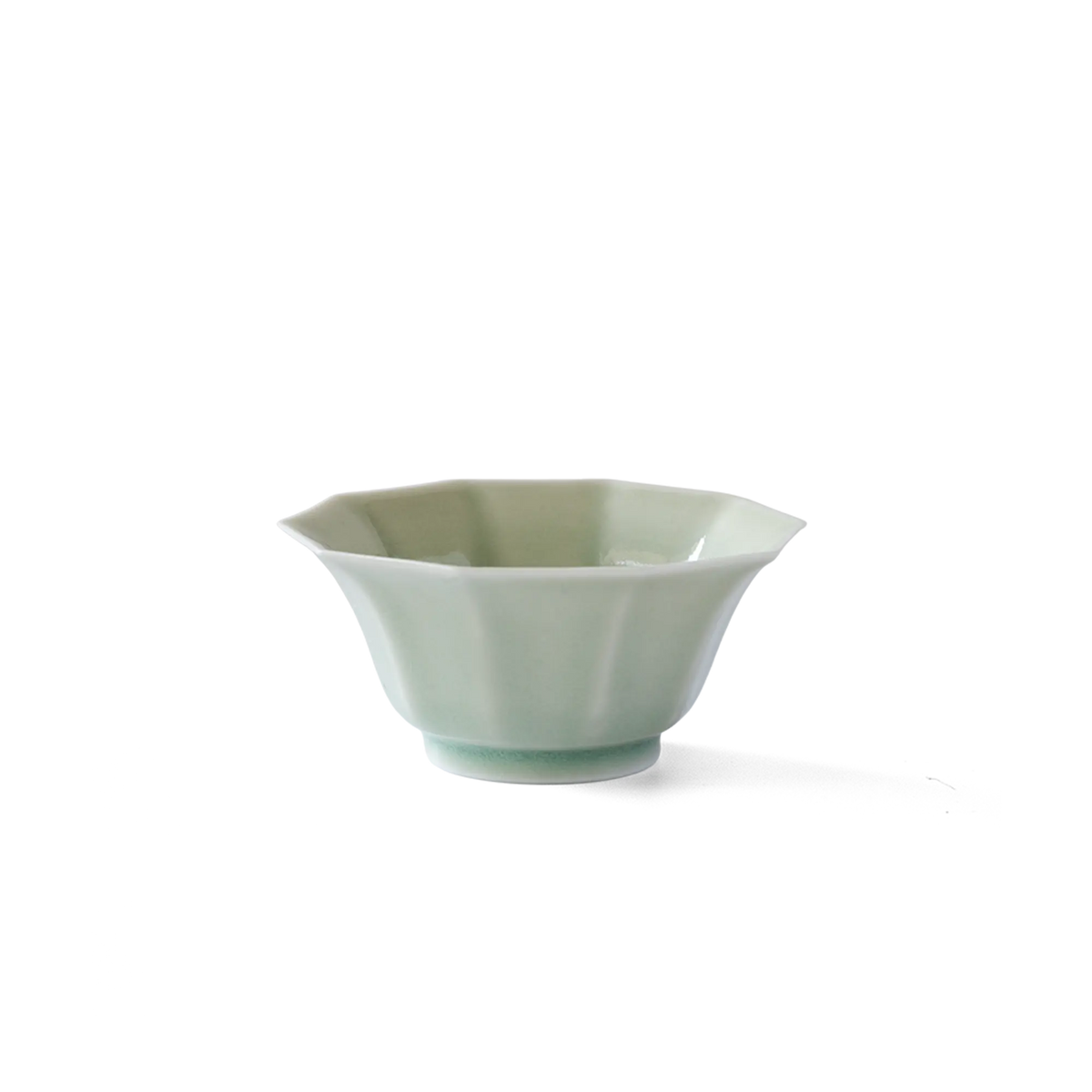 Yuichi Murakami Celadon Decagonal Plate and Bowl