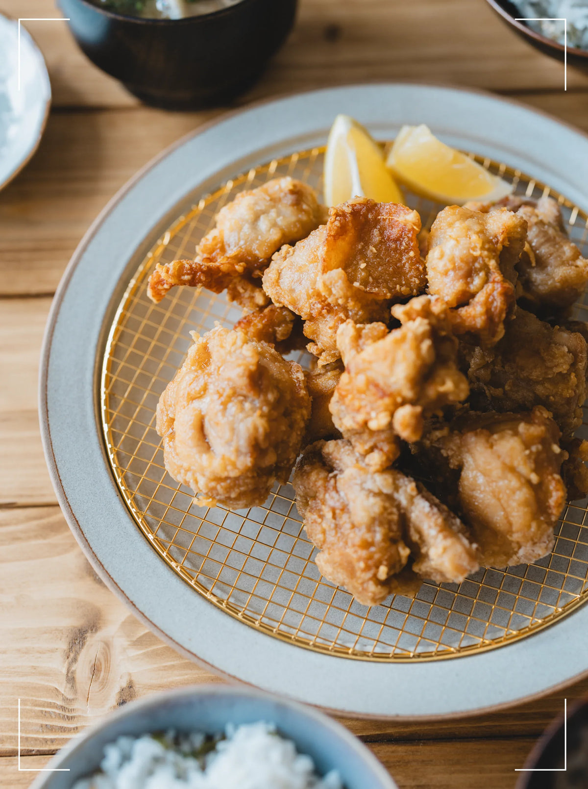 Mixed rice and karaage